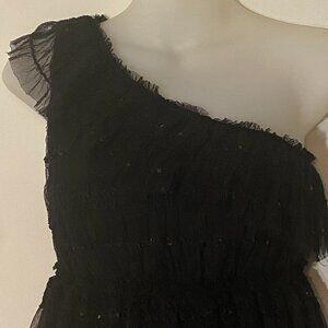 Max Studio Specialty Products women's one shoulder lace tank top